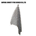 Purificador de aço inoxidável redondo do Chainmail de Ss316 8x6 polegadas de aço inoxidável para bandejas